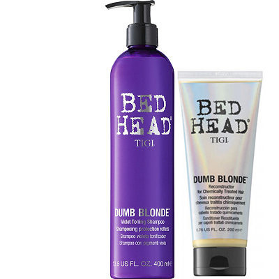 Tigi Bed Head kit Dumb Blonde purple toning shampoo + balsamo Dumb Blonde Reconstructor