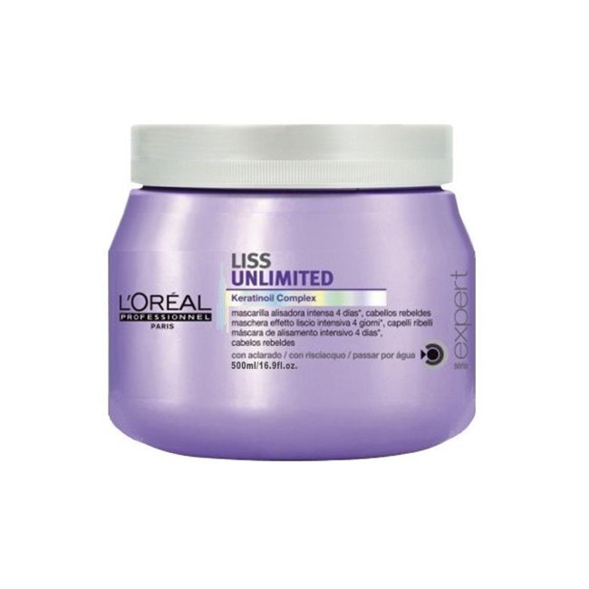 Maschera capelli crespi indisciplinati L'oreal Pro liss unlimited 500 ml -  Sereni Hair & Shop