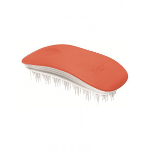 Spazzola in silicone Ikoo per tutti i tipi di capelli rosa soft touch