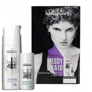 L'Oréal Pro Tecni Art styling kit & step by step messy braid *